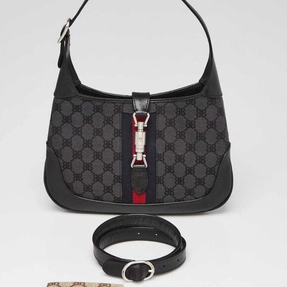 Balenciaga x Gucci Black/Grey Canvas/Leather The Hacker Project 1961 Small Ja... - Picture 10 of 10